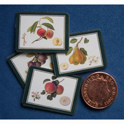 Place Mats with Fruit x 4